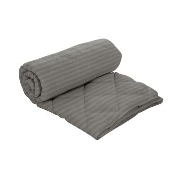 Pilota Alcam Damasc Grey 200x220 cm, umplutura cu lana, 300 g/mp