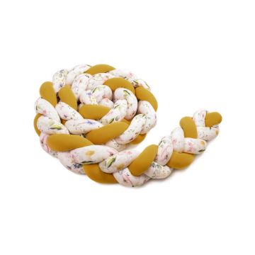 Protecție tricotată din bumbac T-TOMI, lungime 220 cm, galben - alb