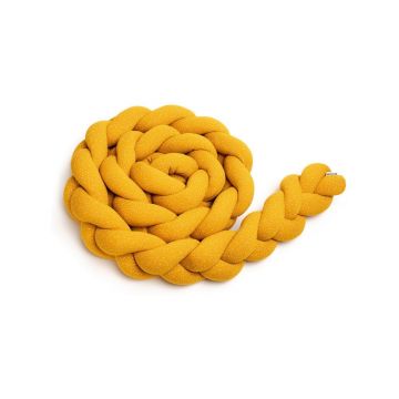 Protecție tricotată din bumbac T-TOMI, lungime 360 cm, galben muștar