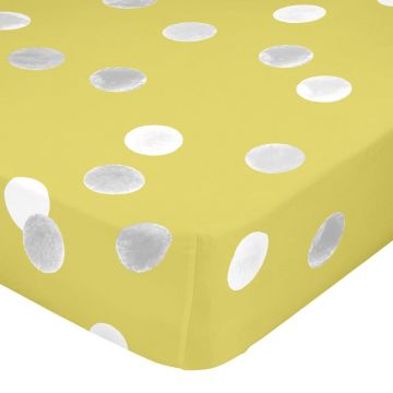 Cearceaf din bumbac Happy Friday Basic Confetti, 140 x 200 cm