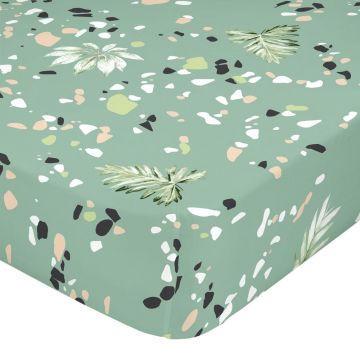 Cearceaf din bumbac Happy Friday Basic Delicate, 90 x 200 cm
