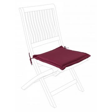 Perna pentru scaun de gradina Poly180 Square, Bizzotto, poliester impermeabil, 42 x 42 cm, bordo