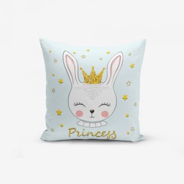 Față de pernă cu amestec din bumbac Minimalist Cushion Covers Princess Rabbit, 45 x 45 cm