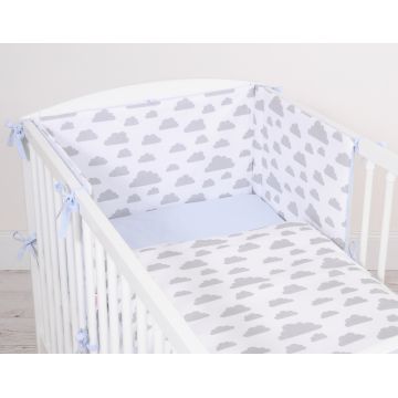 Aparatoare universala pentru patut Clouds GrayBlue Aparatoare universala pentru patut Clouds GrayBlue