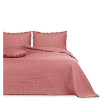 Cuvertură pentru pat AmeliaHome Meadore, 170 x 270 cm, roz