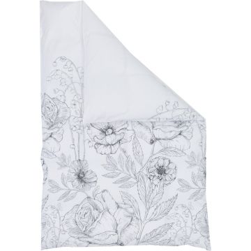 Lenjerie de pat albă din bumbac percale 200x135 cm Keno - Westwing Collection Lenjerie de pat albă din bumbac percale 200x135 cm Keno - Westwing Collection