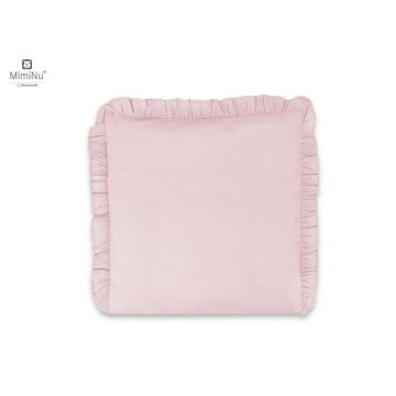 Perna clasica de dormit MimiNu cu husa detasabila din bumbac 40x40 cm Royal powder pink