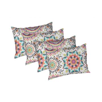 Set 4 perne Kantha, microfibra matlasata Alcam, 50x70 cm