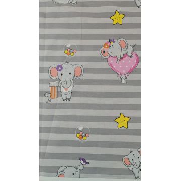 Set fata de perna si cearceaf pilota Basic grey Kreis Design