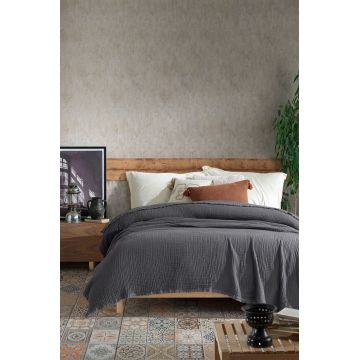 Cuvertura Double Pique, 200x250 cm, 100% bumbac, Cuenca, Viaden, antracit Cuvertura Double Pique, 200x250 cm, 100% bumbac, Cuenca, Viaden, antracit