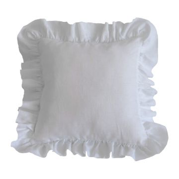 Față de pernă pentru copii White Frill - Moi Mili
