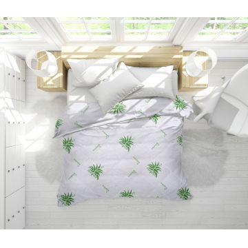 Pilota de iarna, Aloe Vera Essence microfibra matlasata, 140x200 cm, 350g/mp, calduroasa