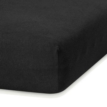 Cearceaf elastic AmeliaHome Ruby, 200 x 120-140 cm, negru