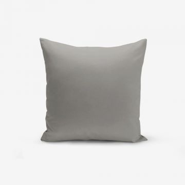 Față de pernă Minimalist Cushion Covers Düz, 45 x 45 cm, gri