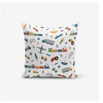 Față de pernă pentru copii Child Vehicles - Minimalist Cushion Covers