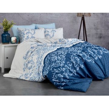 Lenjerie de pat pentru o persoana, Pearl Home, 172PRL02413, 2 piese, bumbac ranforce, multicolor