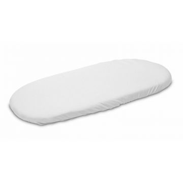 Sensillo - Cearceaf cu elastic pentru salteaua de landou, Din Bumbac, 35 x 75 cm, 0+, Alb