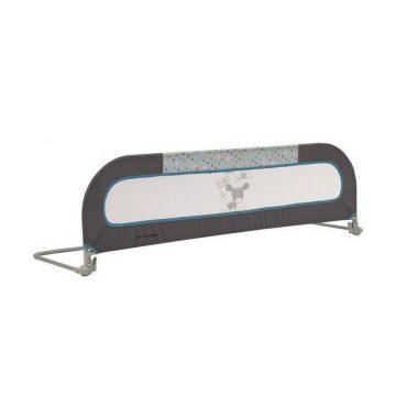 Protectie laterala pat, Hausmann (A-Haberkorn), 120 cm, Albastru/Gri