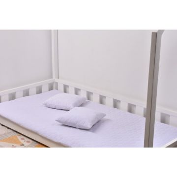 Paturica fermecata - Set cuvertura si 2 pernute minky Velvet alb 150x200 cm