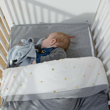 Childhome - Husa pilota si fata de perna Jerse 100x140 cm, Buline