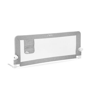 Protectie laterala pat, Momi, rabatabila pentru pat, Lexi XL, Light Grey