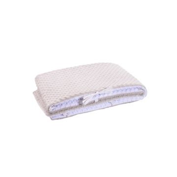 Paturica fermecata - Set complet aparatori groase clasic minky alb gri 360 cm