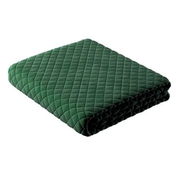 Cuvertură verde matlasată pentru pat dublu 170x210 cm Posh Velvet - Yellow Tipi
