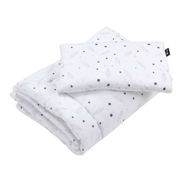 Set pentru pătuț alb Sweet Dreams – Yellow Tipi