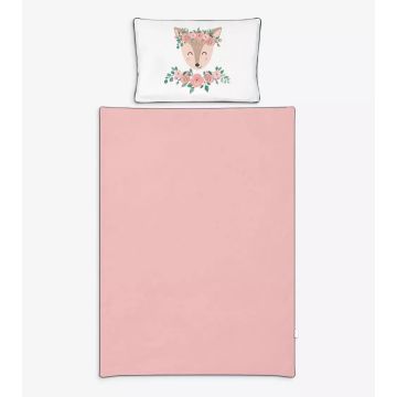 Lenjerie pat 2 Piese KLUPS Nature&Love Rose N001-C4