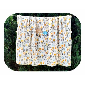 Paturica din microfibra 80x100 cm model Letter  Elephant