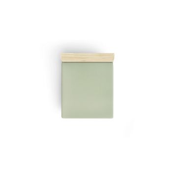 Cearceaf verde din bumbac cu elastic 140x190 cm - Mijolnir