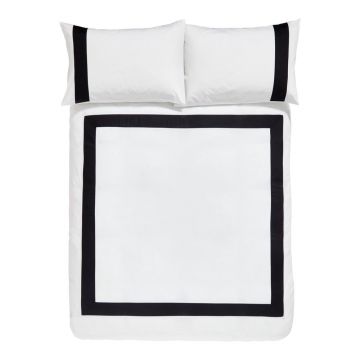 Lenjerie albă din bumbac pentru pat dublu 200x200 cm - Bianca