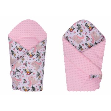 Set multifunctional complet pentru bebelusi cu 5 piese Minky Rabbit