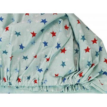 Cearceaf Stelute somnoroase KidsDecor cu elastic din bumbac 60x107 cm