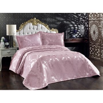 Set de cuvertură de pat și fețe de pernă pentru pat dublu roz 240x260 cm Beste – Mijolnir