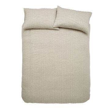 Lenjerie de pat bej pentru pat de o persoană 135x200 cm Tamba Stripe – Pineapple Elephant