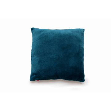 Perna pufoasa de plus KidsDecor albastru turcoaz din polyester 37x37 cm