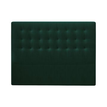 Tăblie pentru pat cu tapițerie de catifea Windsor & Co Sofas Athena, 200 x 120 cm, verde