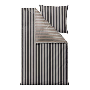 Lenjerie de pat gri din bumbac organic pentru pat de o persoană 135x200 cm Nordic – Södahl