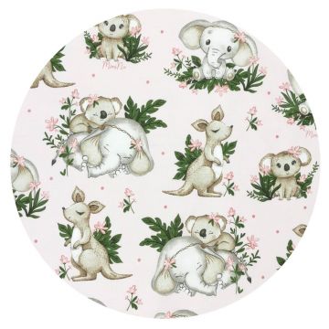 Perna bebelusi MimiNu Ursulet multifunctionala cu doua fete Design Minky Baby Animals Natural