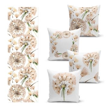 Set 4 fețe de pernă și napron – Mila Home