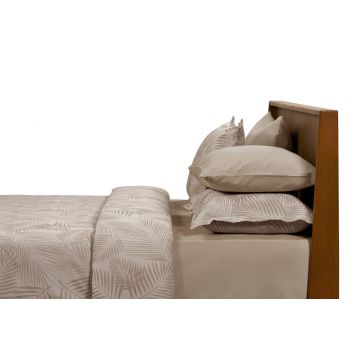 Cuvertura matlasata dubla, Palm King - Beige, L'appartement , Bumbac
