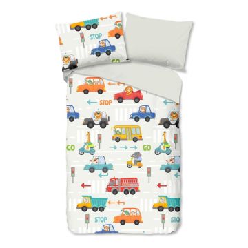 Lenjerie de pat pentru copii din bumbac 140x200 cm – Good Morning