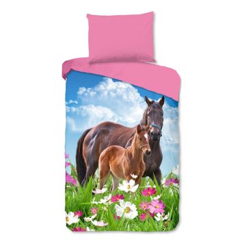 Lenjerie de pat pentru copii din bumbac 140x200 cm – Good Morning