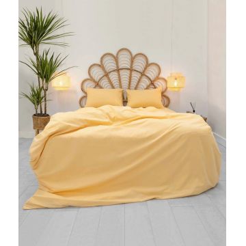Lenjerie de pat pentru o persoana, Pacifico - Yellow, Elliott, 50% bumbac / 50% poliester