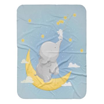 Pătură pentru copii albastră 85x125 cm – OYO kids