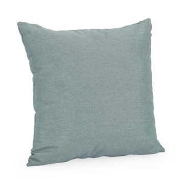 Perna decorativa Outdoor, Bizzotto, 45 x 45 cm, ofelina rezistenta la apa, albastru aqua