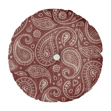 Pernă Really Nice Things Cojin Redondo Paisley, ⌀ 45 cm