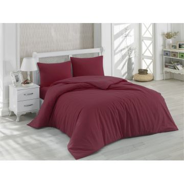 Lenjerie de pat dubla, L'essentiel Maison, Maroon v2, Maro