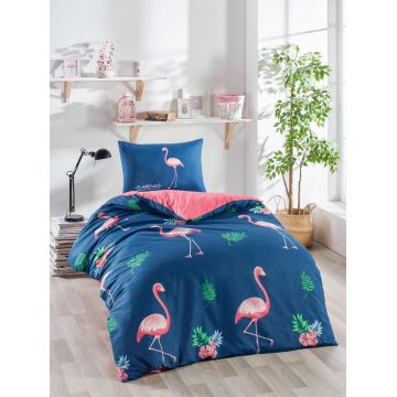 Lenjerie de pat pentru o persoana 2 piese, Big Filamin, Eponj Home, 65% bumbac/35% poliester